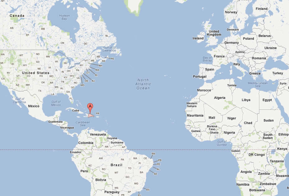 Map Of Dominican Republic Usa | Map of Atlantic Ocean Area